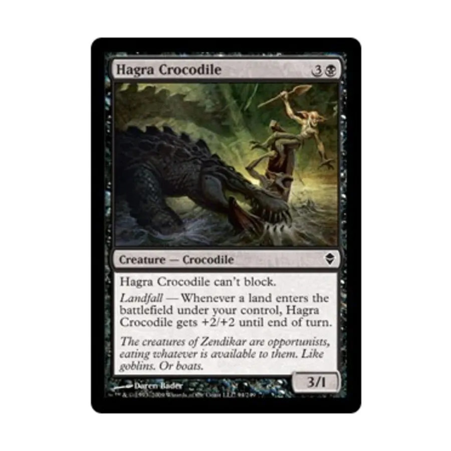 

CCG Хагра Крокодил (C) (Фольга), MTG - Zendikar