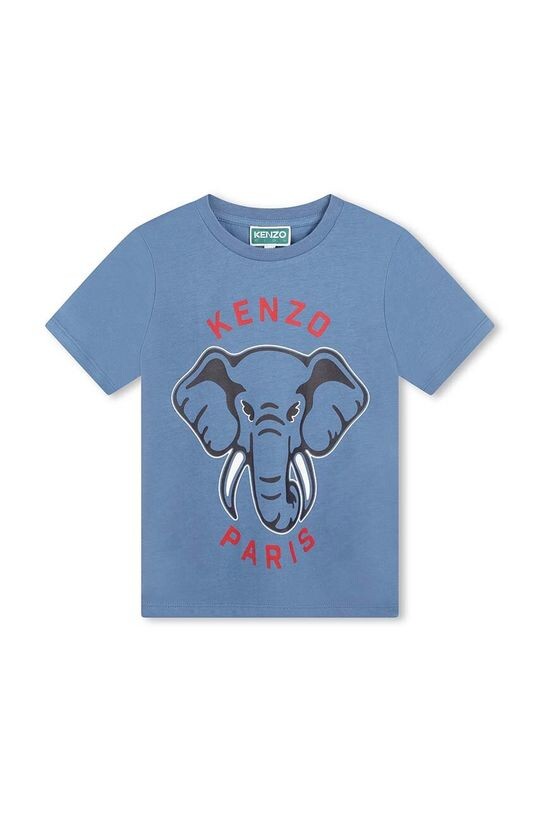 

Детская хлопковая футболка Kenzo, синий