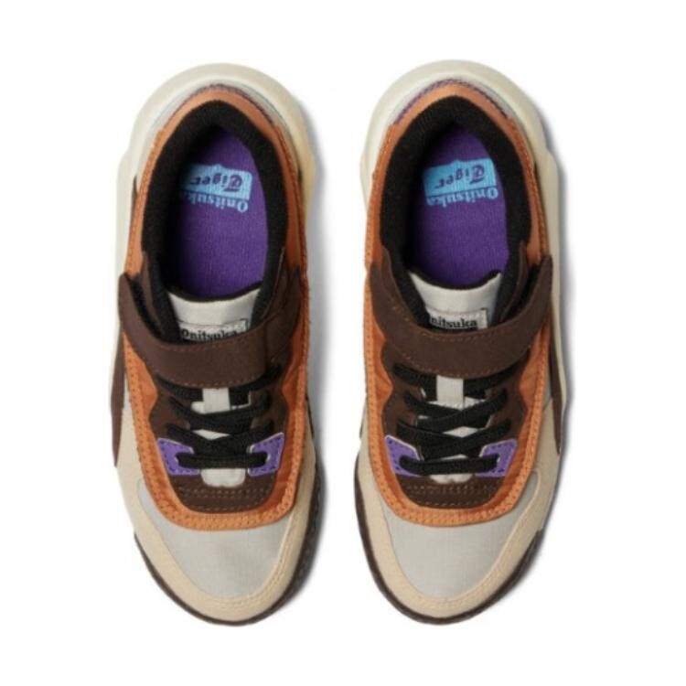 Кроссовки Onitsuka Tiger Admix Runner Kids Lifestyle Shoes Kids Low-top Gray/Brown, коричневый — фото 4