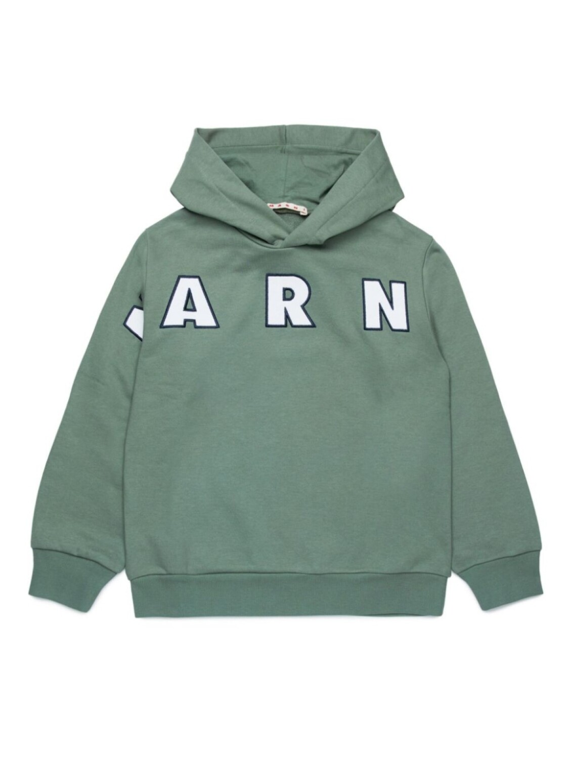 

Marni Kids толстовка с вышитым логотипом, зеленый