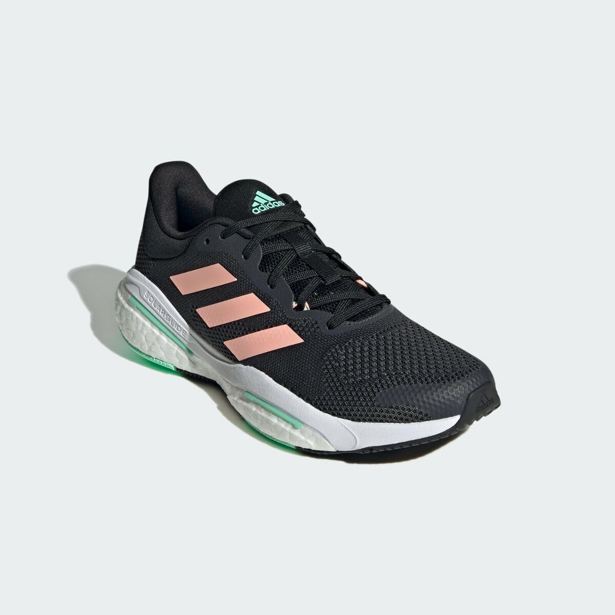 Мужские кроссовки Adidas Solarglide 5, оранжевый/серый/мятный — фото 2