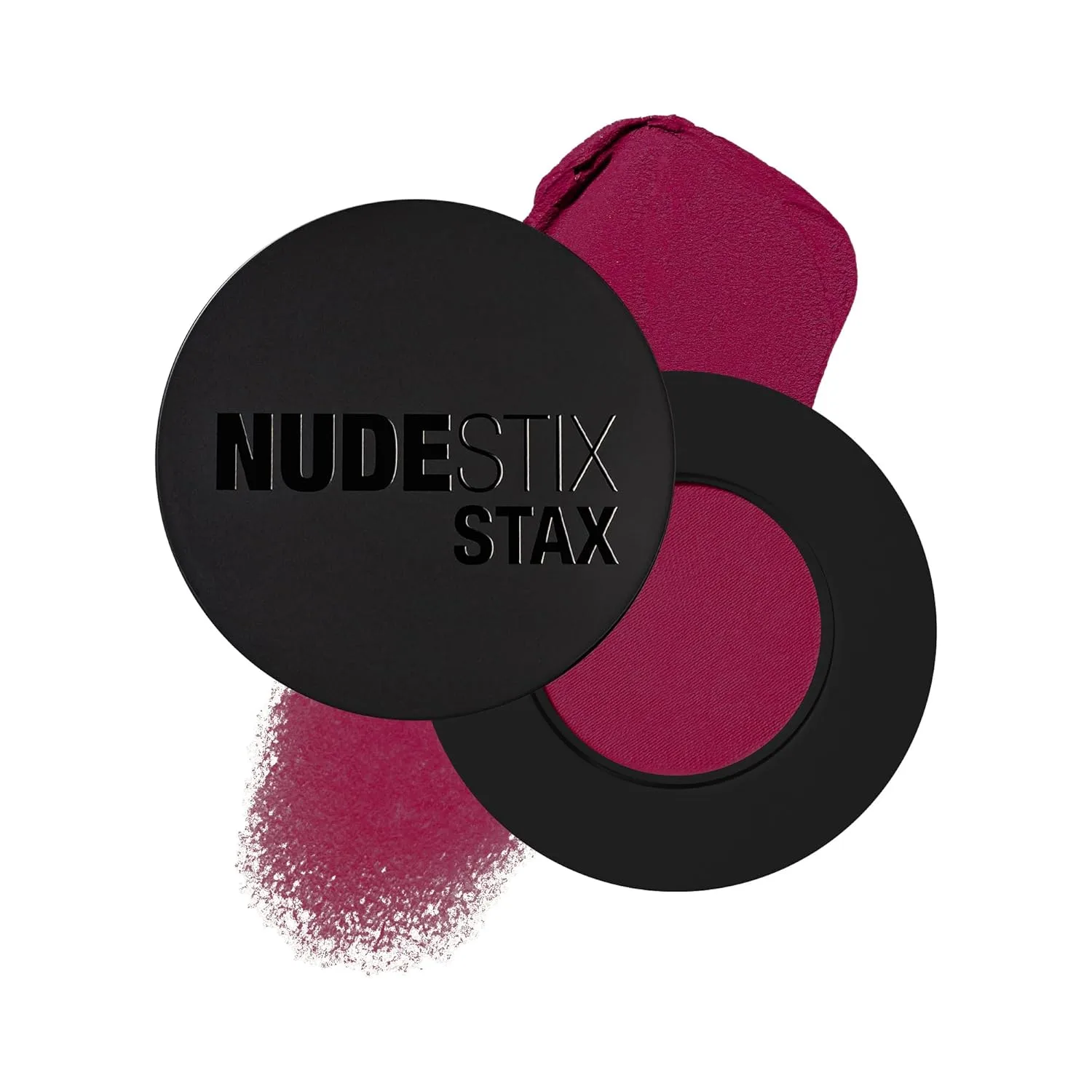 Кремовые румяна Nudestix STAX All Over Color Blush Balm - многофункциональные кремовые румяна для щек, глаз и губ с мягким матовым финишем., Cherry Pie
