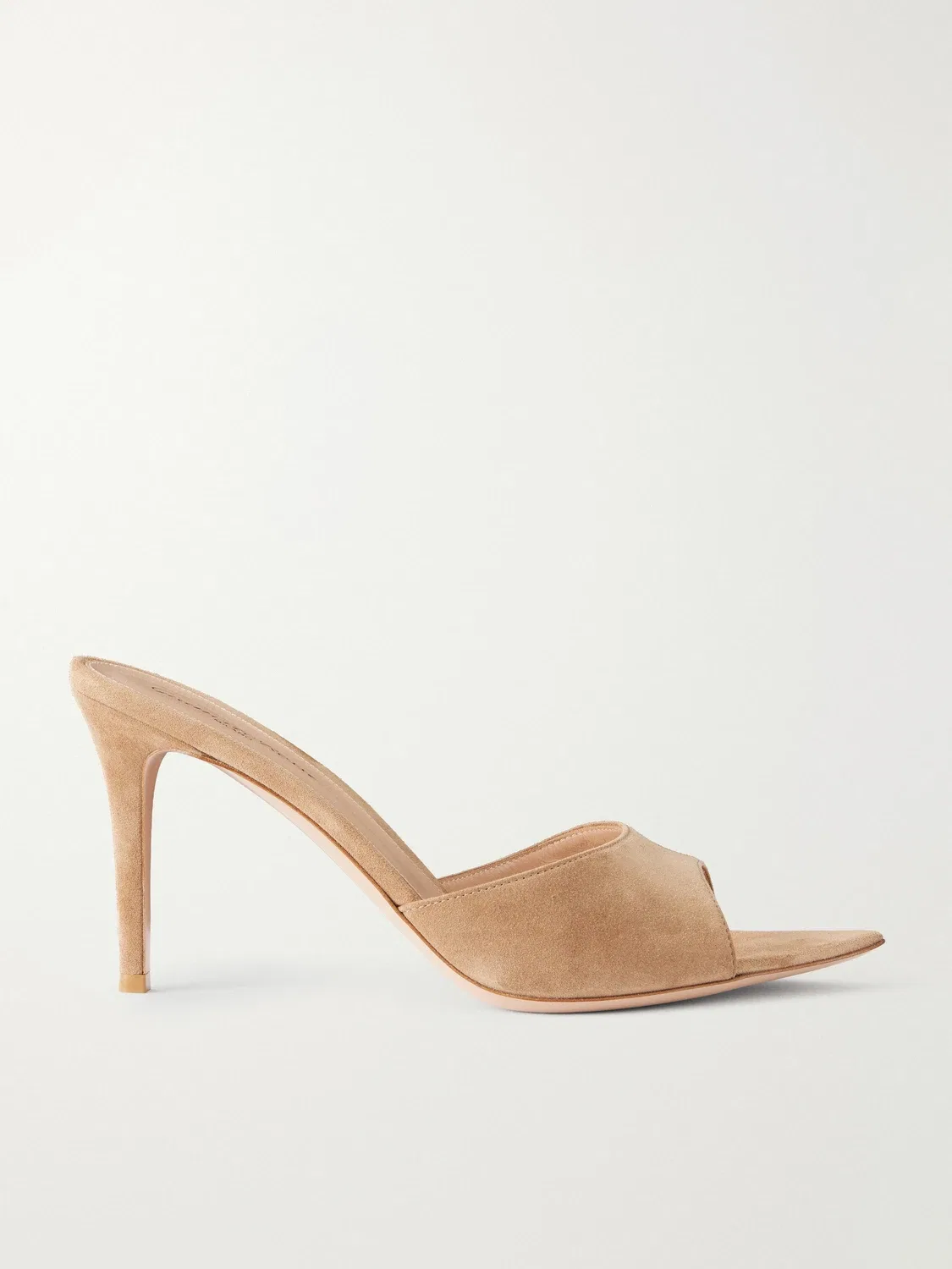 Туфли Elle 85 из замши Gianvito Rossi, бежевый