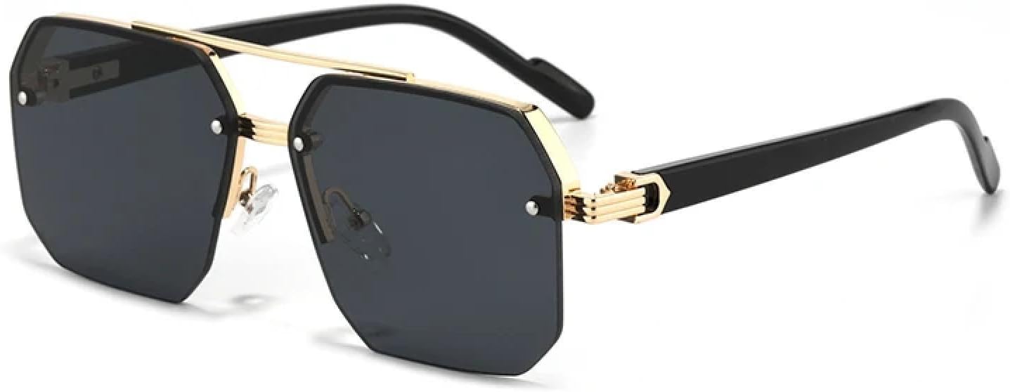 

Мужские солнцезащитные очки в стиле ретро с металлическим блеском, модные градиентные солнцезащитные очки с защитой от УФ-излучения UV400, женские солнцезащитные очки SZVVBKK, Gold Black