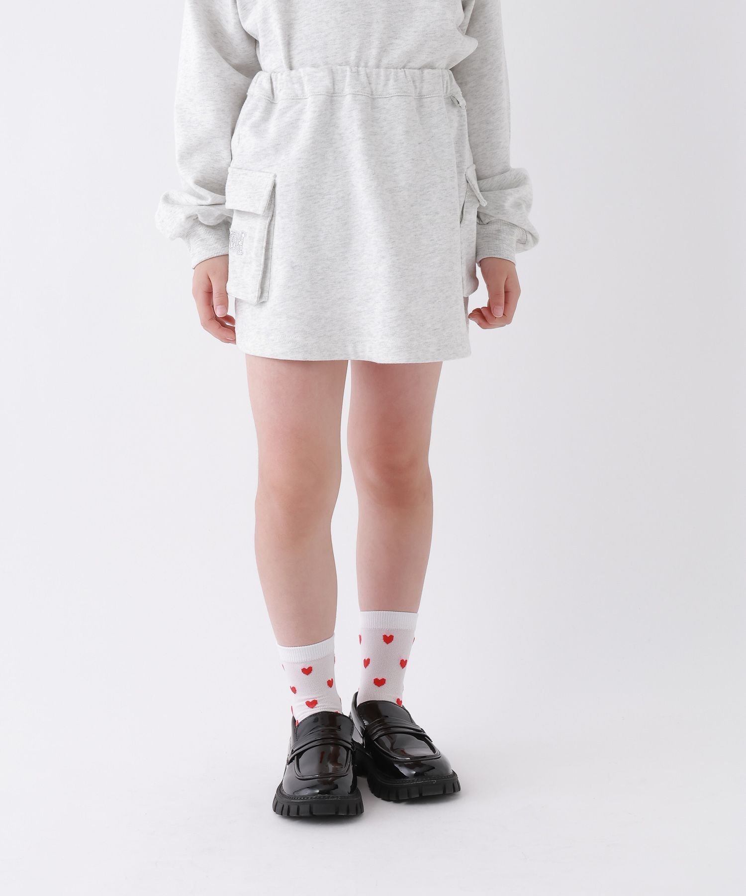 Мини-юбка-карго из спортивной ткани 10C REPIPI, Gray 15