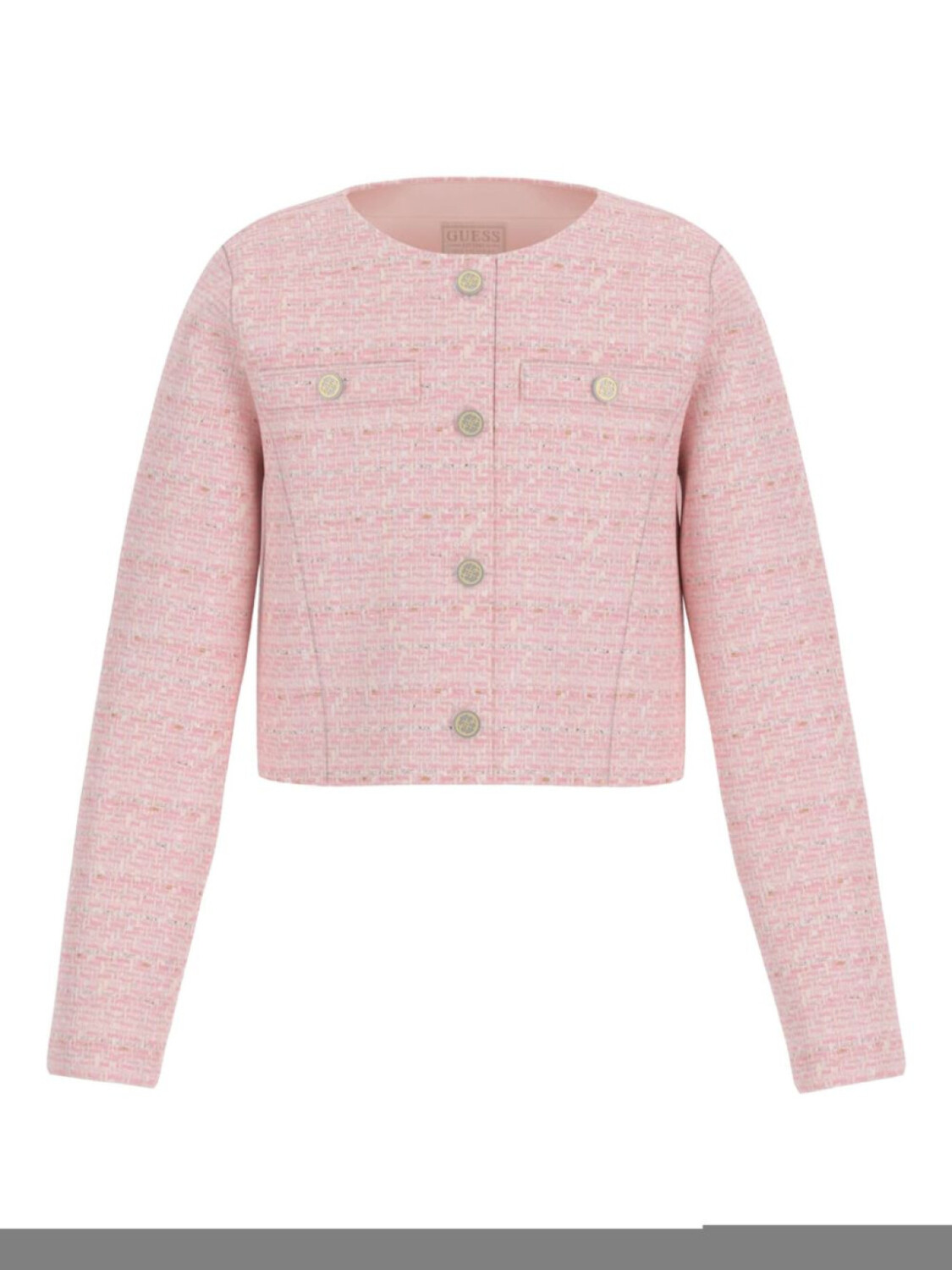 

Guess детский твидовый пиджак guess kids, розовый