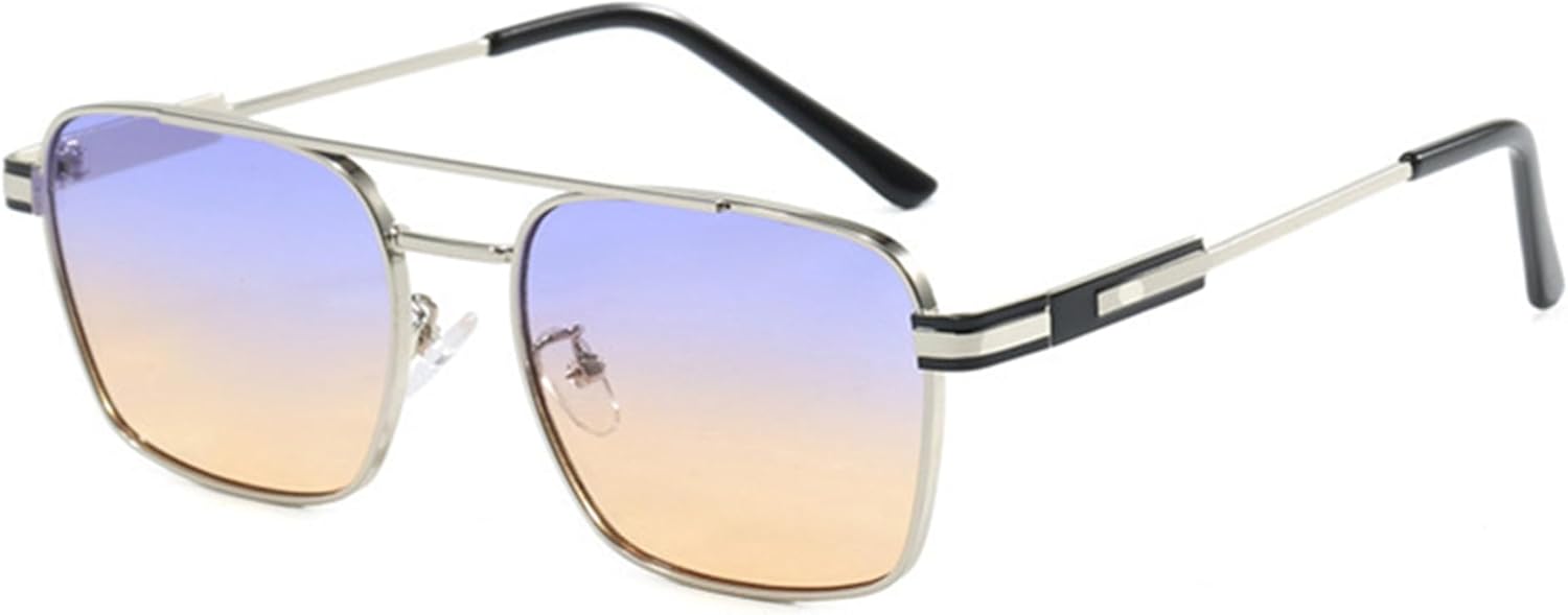 

Солнцезащитные очки Bullabulling в стиле ретро «пилот» для женщин и мужчин, металлическая оправа, модные винтажные, маленькие, 90-е годы, защита от УФ-излучения, Silvery Purple