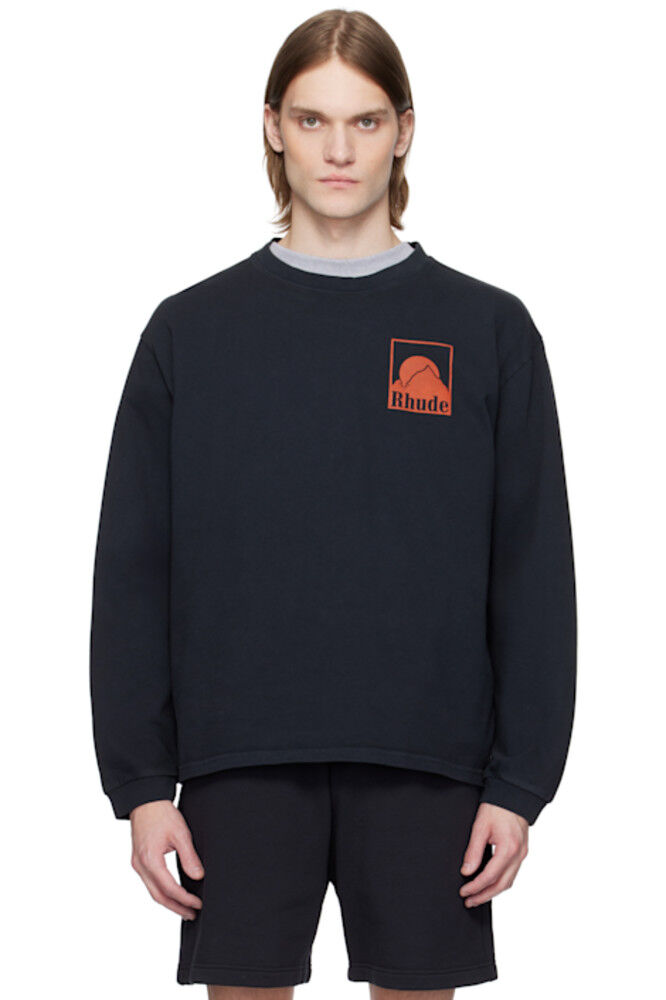 

Черная футболка Moonlight Badge LS Rhude
