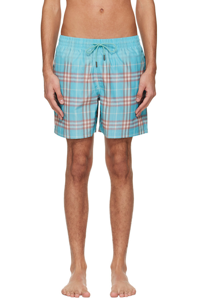 

Плавки в синюю градиентную клетку Burberry, Atom Blue