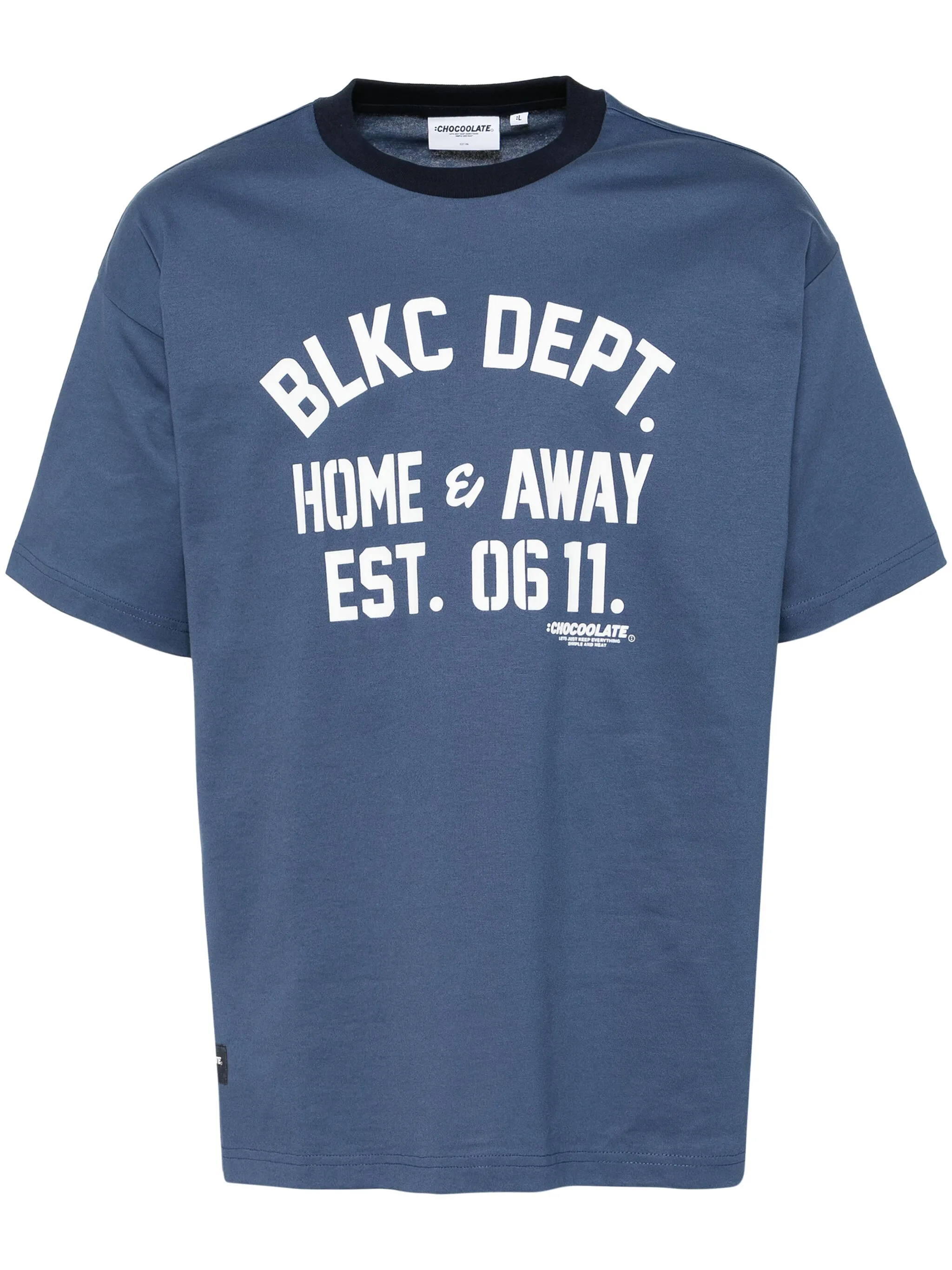 

Футболка с графичным принтом Chocoolate, синий