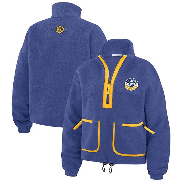 

Женская синяя куртка-полузип Polar Fleece St Louis Blues Wear By Erin Andrews