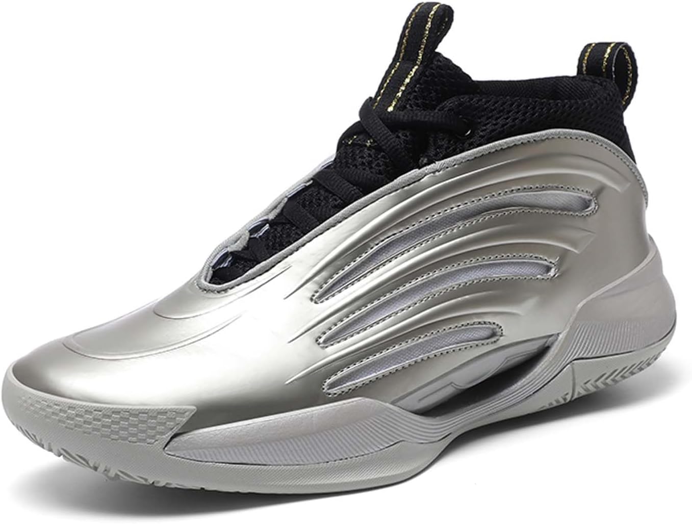 

Мужские баскетбольные кроссовки, спортивные, противоскользящие, дышащие Missletty, серебро