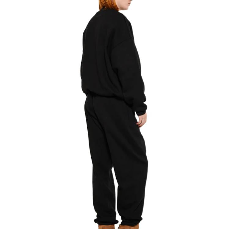 Топ Fear of God Essentials Fleece Crewneck 'Black' — фото 4