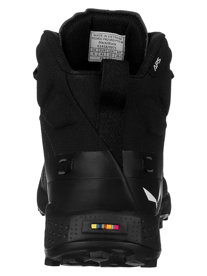 Треккинговые ботинки Pedroc Pro Powertex Mid Salewa черные — фото 3
