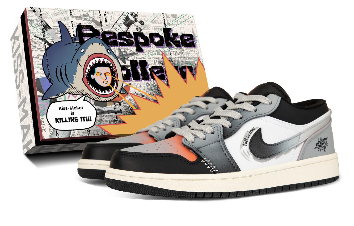 

Jordan Air 1 Cushioning Low top Vintage Basketball Shoes Unisex Gray