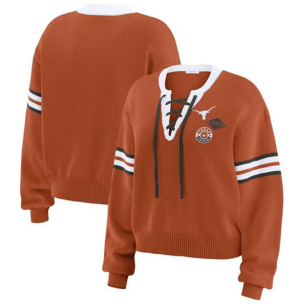

Женский свитер Texas Orange Texas Longhorns Wear By Erin Andrews