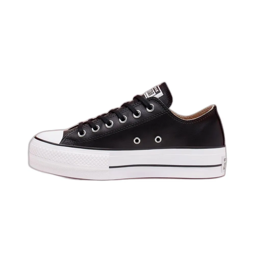 Кроссовки Converse Chuck Taylor All Star Lift Platform Leather, черный — фото 2