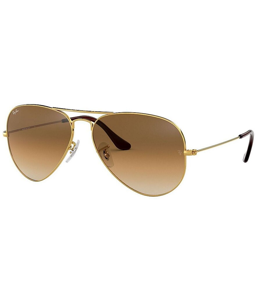 

Большие солнцезащитные очки-авиаторы Ray-Ban унисекс 62 мм, золотой