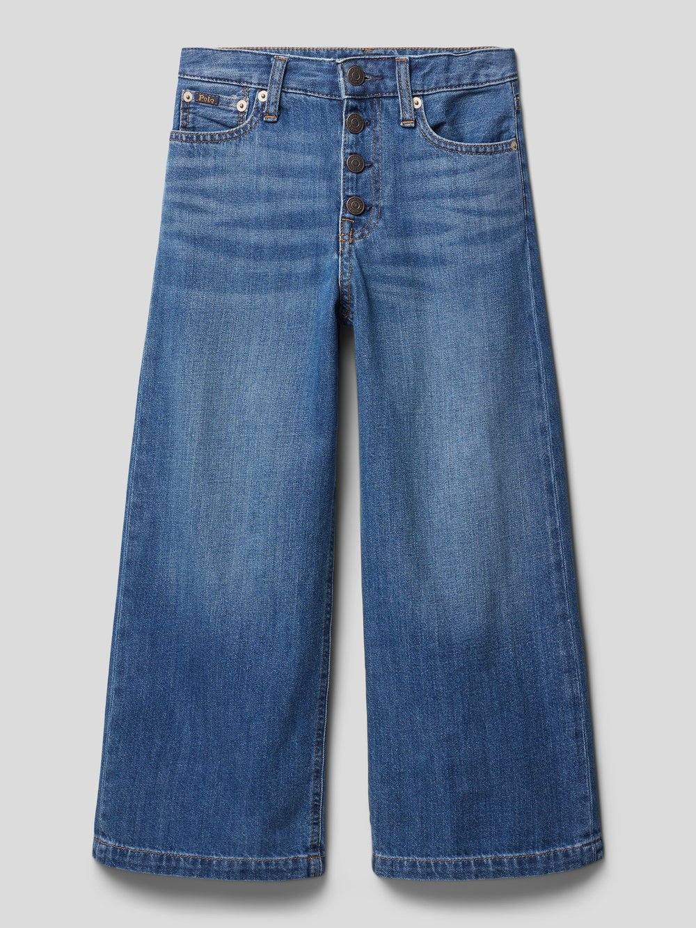 

Джинсы прямого кроя с пятью карманами Polo Ralph Lauren Teens, синий