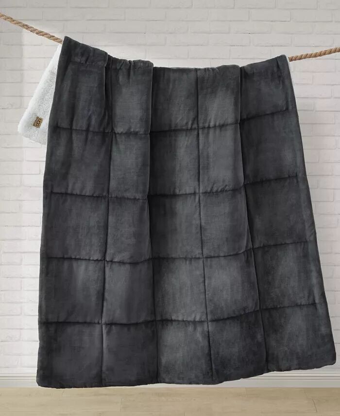 

Двусторонний плед Avery из плюша и флиса, 50 x 70 дюймов UGG, серый