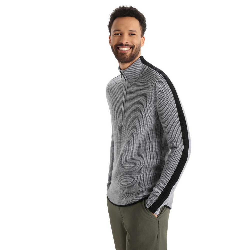 

Свитер Icebreaker Lodge Half Zip, серый