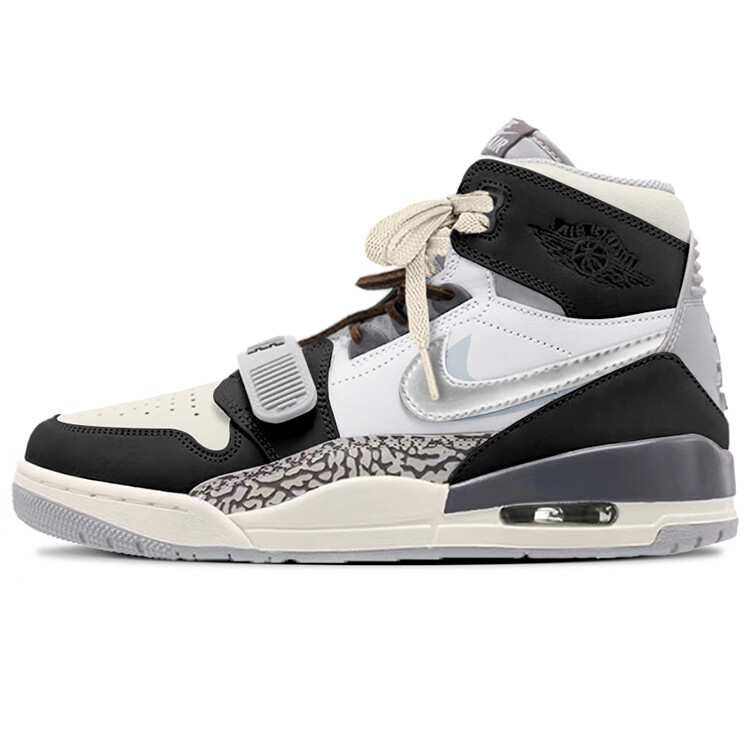 

Кроссовки Jordan Legacy 312 Vintage Basketball Shoes Men High-top Silver, серый