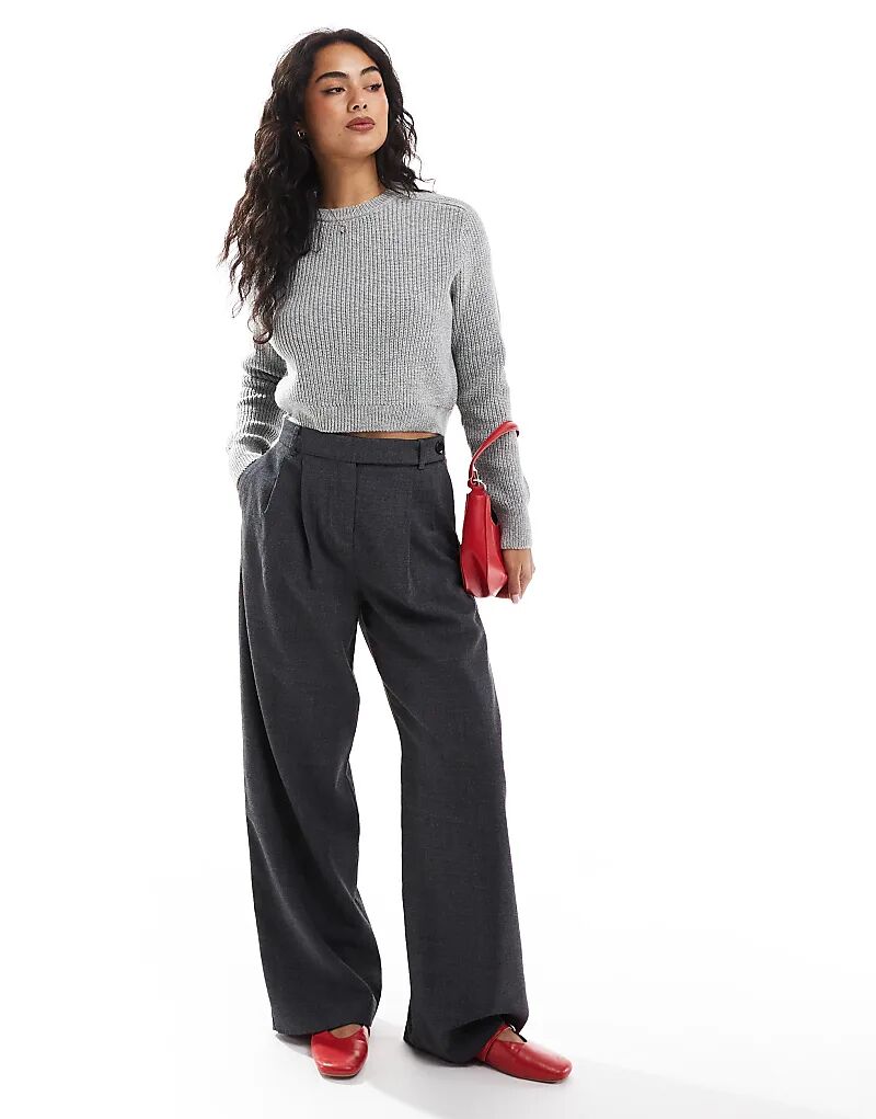 

Свитер с круглым вырезом Cotton On в сером цвете Cotton:On