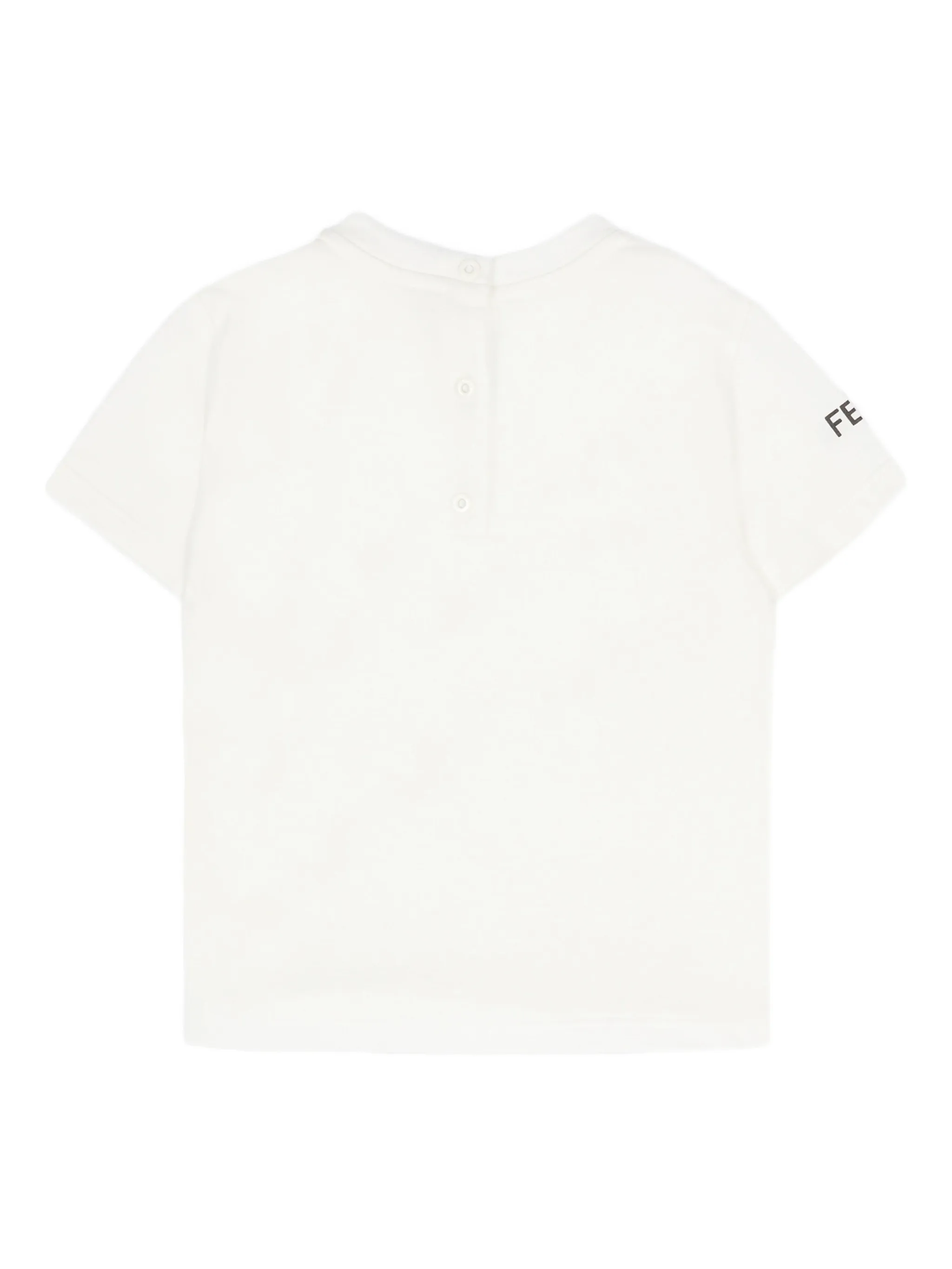Графическая футболка с коротким рукавом Fendi Kids, белый — фото 2