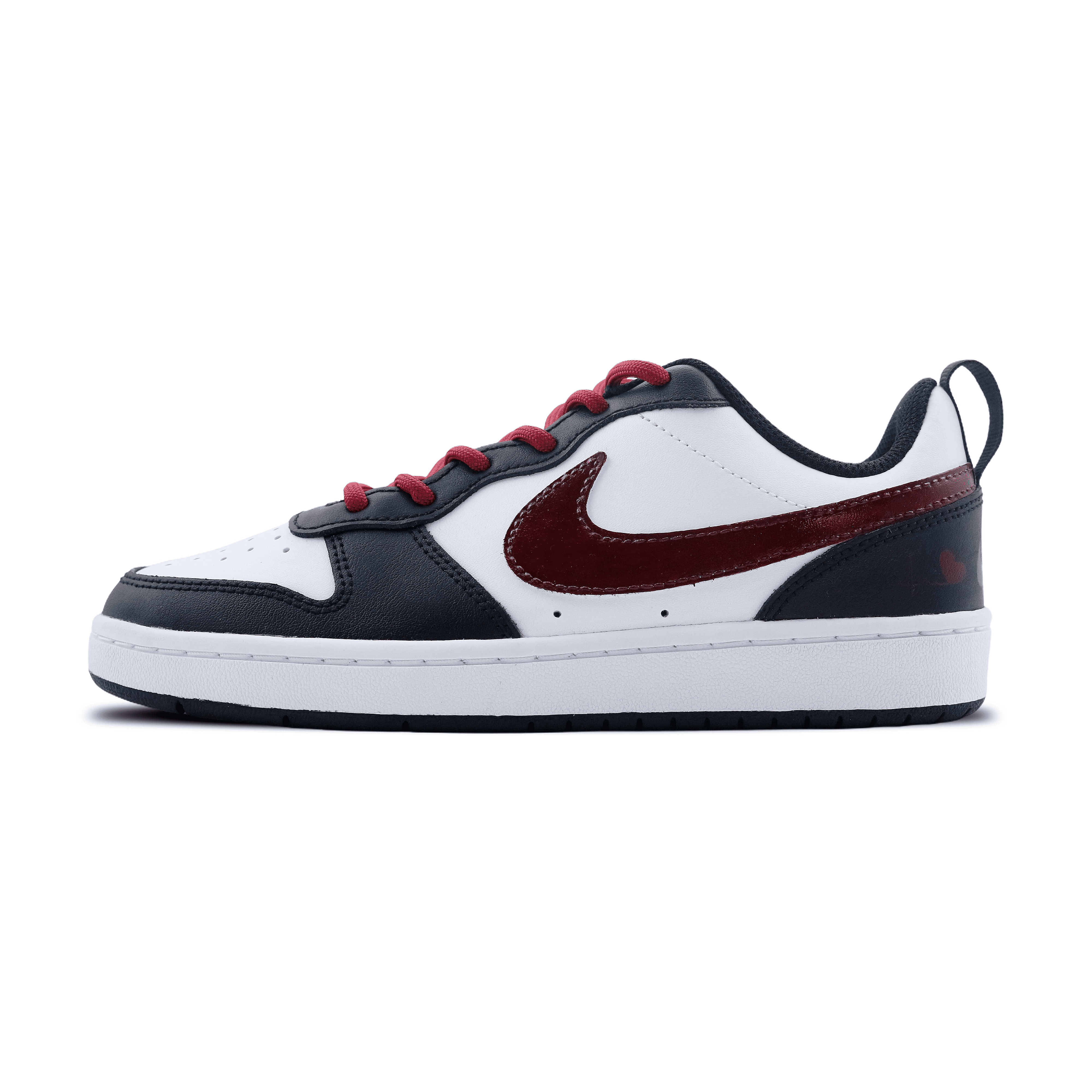 

Обувь для скейтбординга Court Borough для детей, начальная школа Nike, цвет Burgundy Black/White