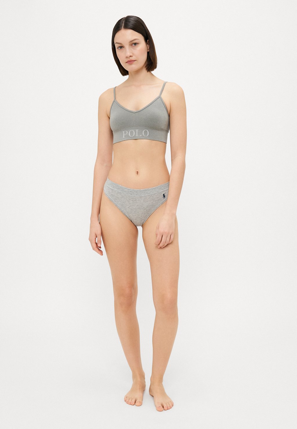 Бюстье BRALETTE Polo Ralph Lauren, серый — фото 2