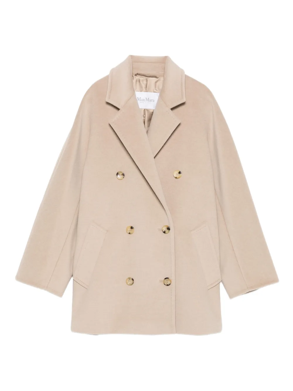 

Двубортное пальто MAX MARA, нейтральный