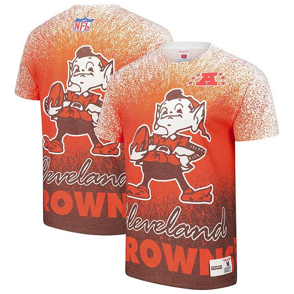 

Мужская белая футболка cleveland browns team burst vintage logo Mitchell & Ness