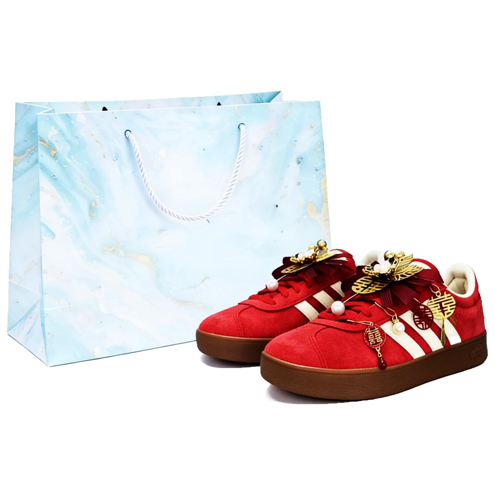 

Adidas Vl Court Classic Slip Resistant Abrasion Resistant низкие кроссовки для скейтбординга унисекс красные