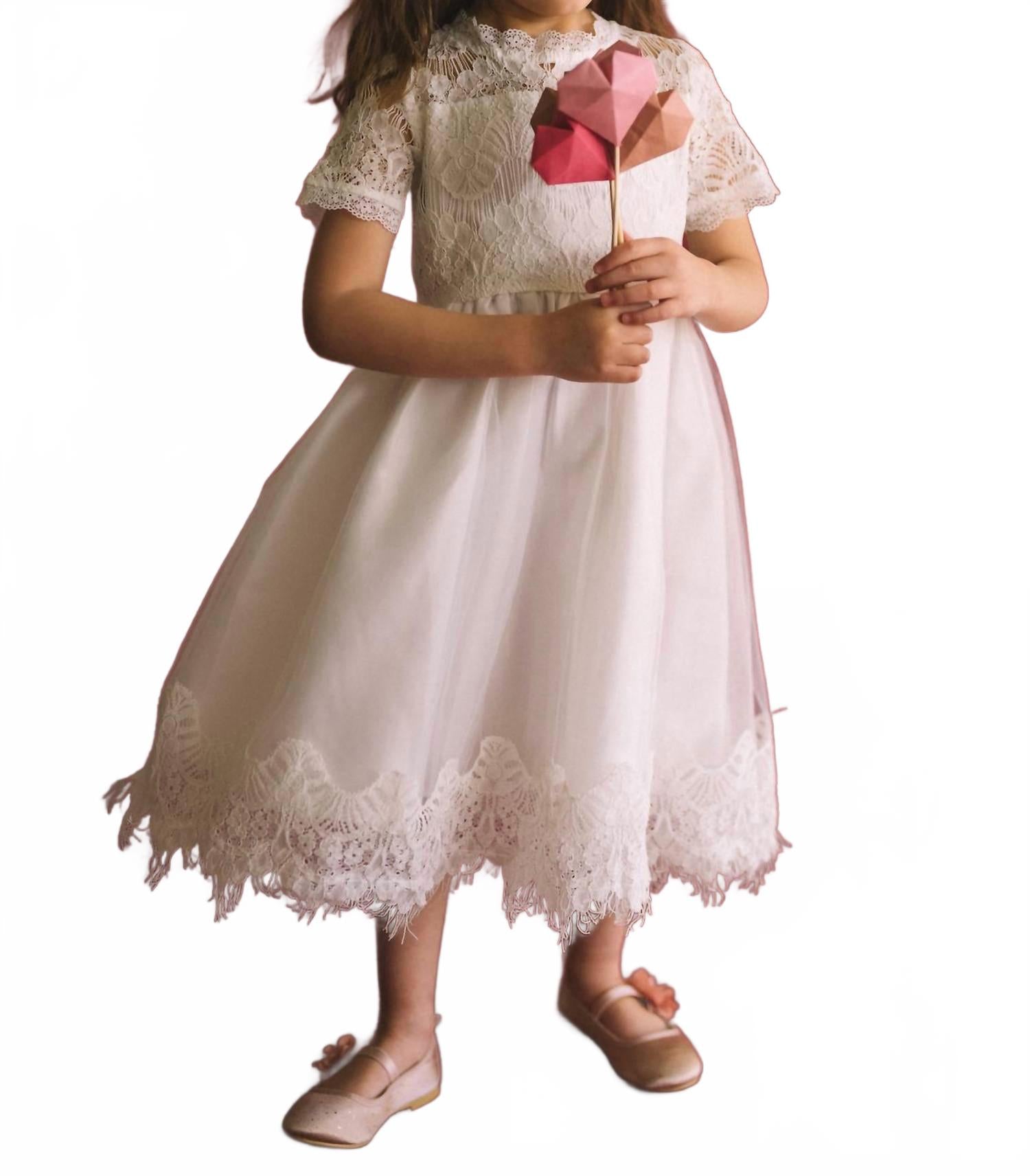 

Викторианское дневное платье в белом цвете Only Little Once