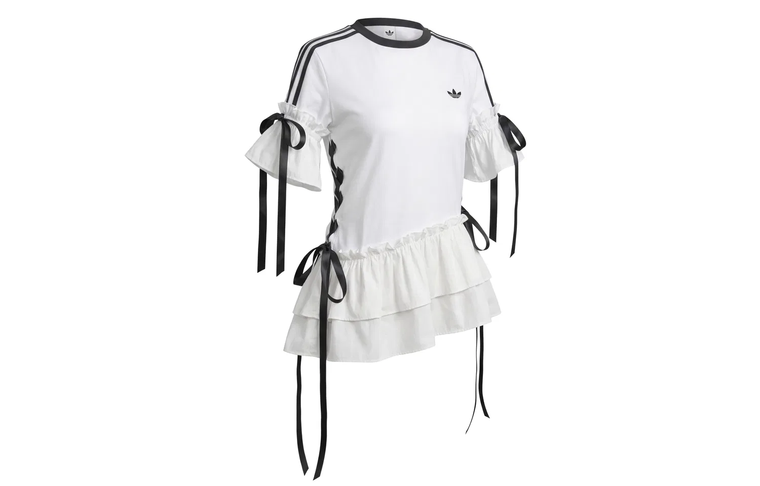 Футболка 3 Stripes женская Adidas Originals, White — фото 3