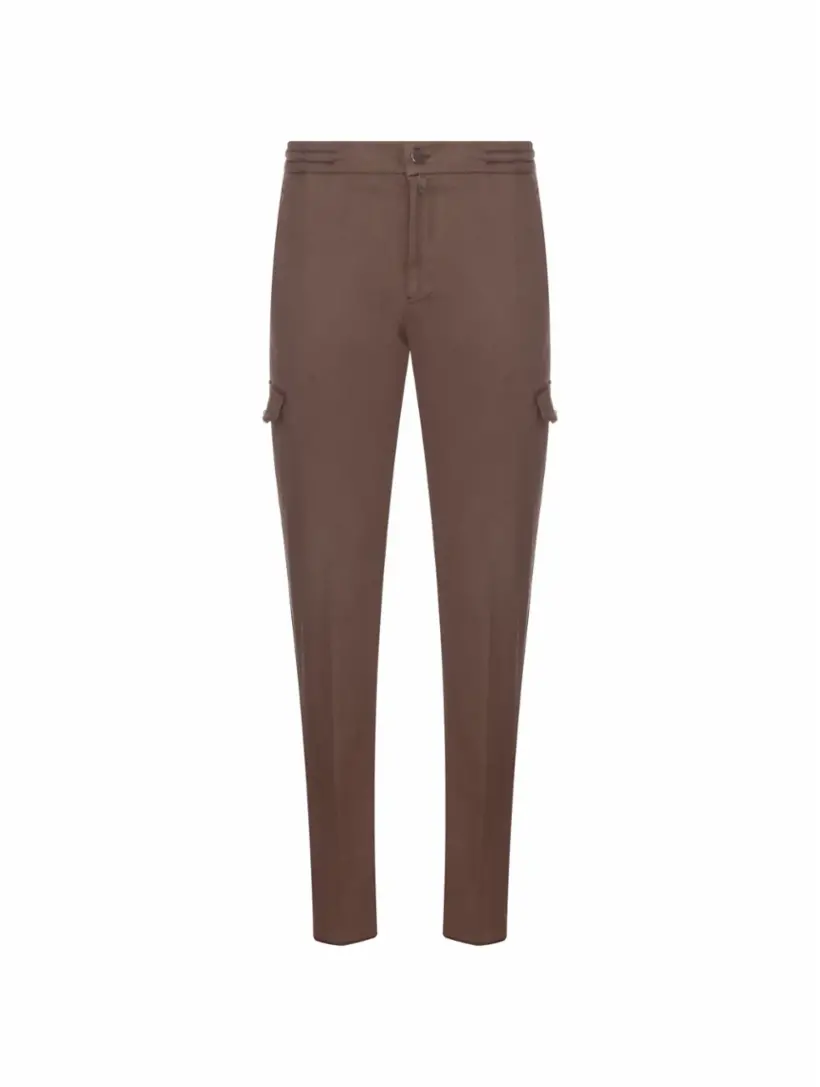 

Брюки карго с логотипом Kiton, коричневый