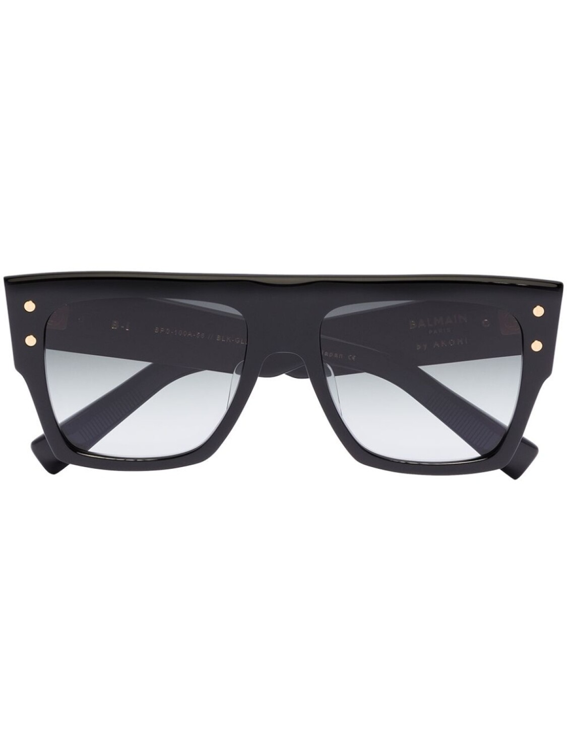 

Balmain Eyewear солнцезащитные очки в массивной квадратной оправе, черный