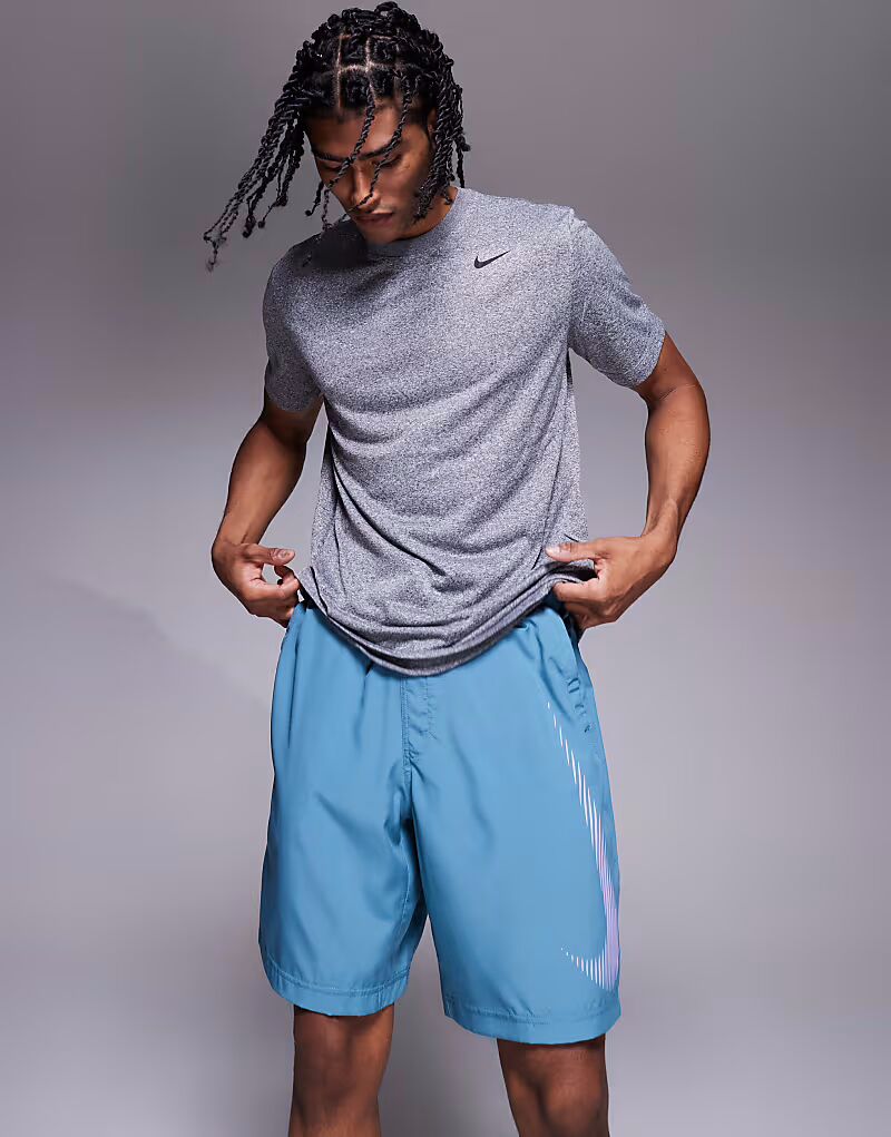 

Шорты Nike Training Form Dri-FIT 9 дюймов синего цвета