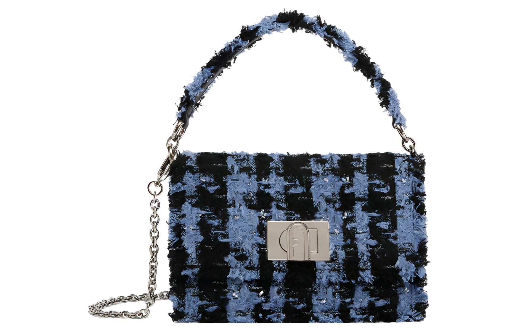 

Furla Сумка через плечо мини кроссбоди из тюля с клетчатым принтом