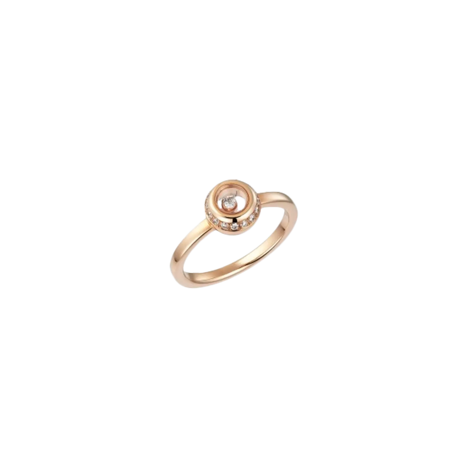 

Кольцо Chopard Happy diamond из розового золота с бриллиантами