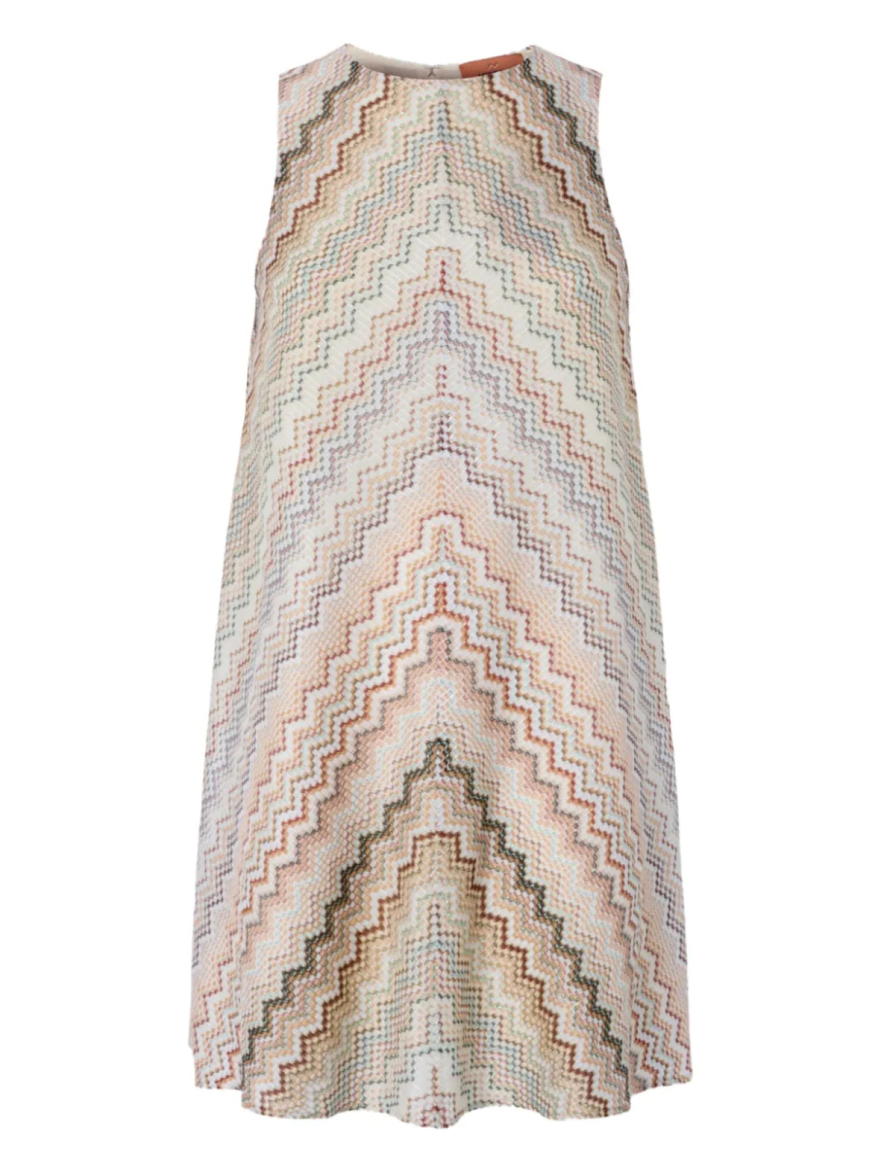 

Мини-платье с геометрическим узором Missoni, нейтральный