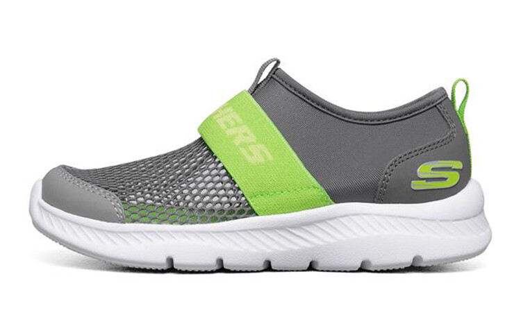 

Детские удобные кроссовки Flex 2.0 GS Low-top серые/зеленые Skechers