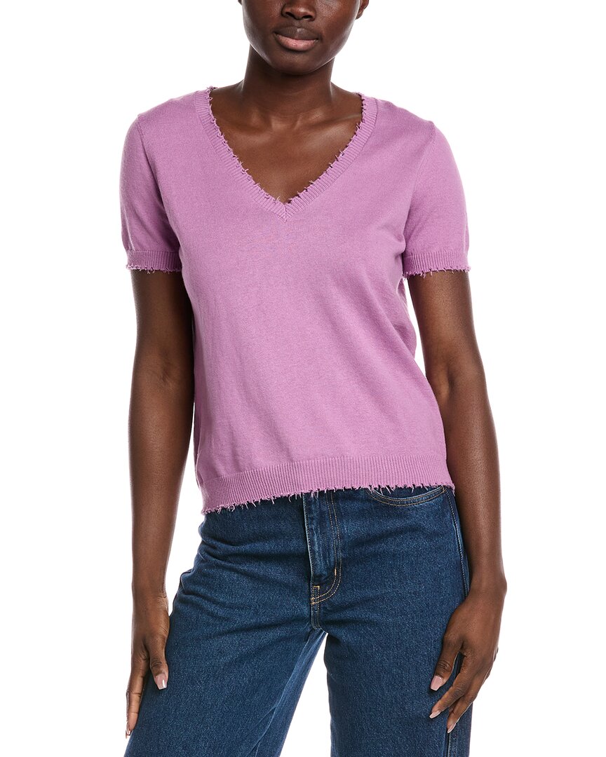 

Футболка Minnie Rose из кашемира с потертостями