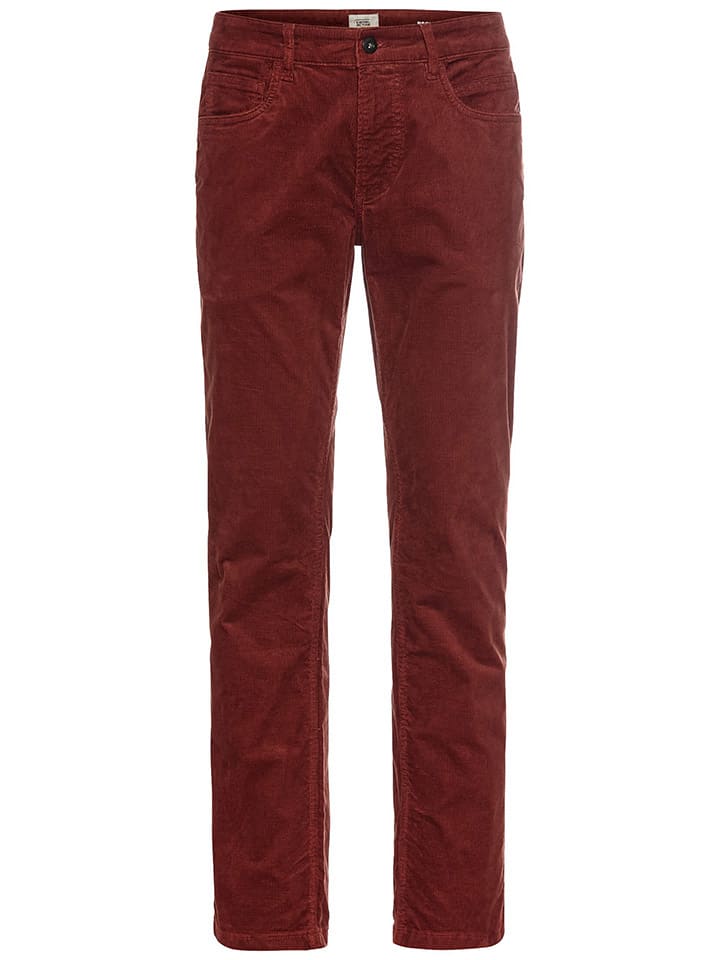 

Camel Active Вельветовые брюки бордового цвета