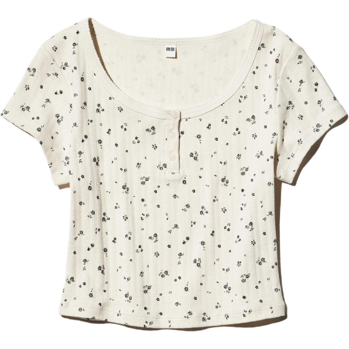 

Футболка женская айвори UNIQLO, слоновая кость, Бежевый, Футболка женская айвори UNIQLO, слоновая кость