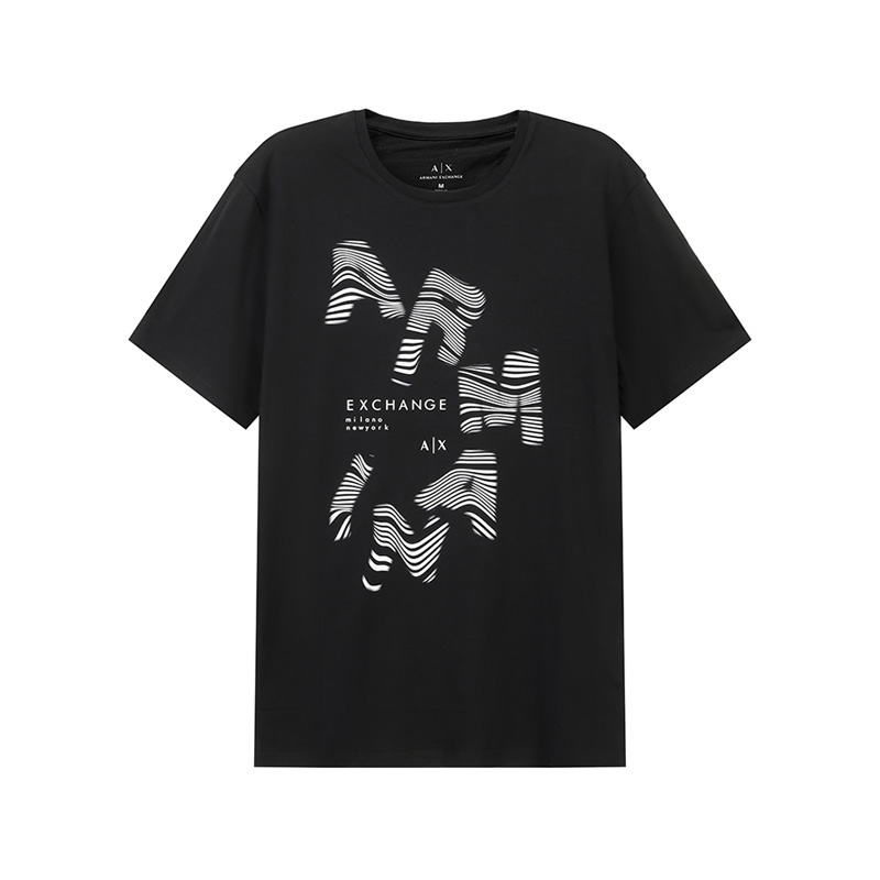 

ARMANI EXCHANGE Футболка AE FW24 мужская черная