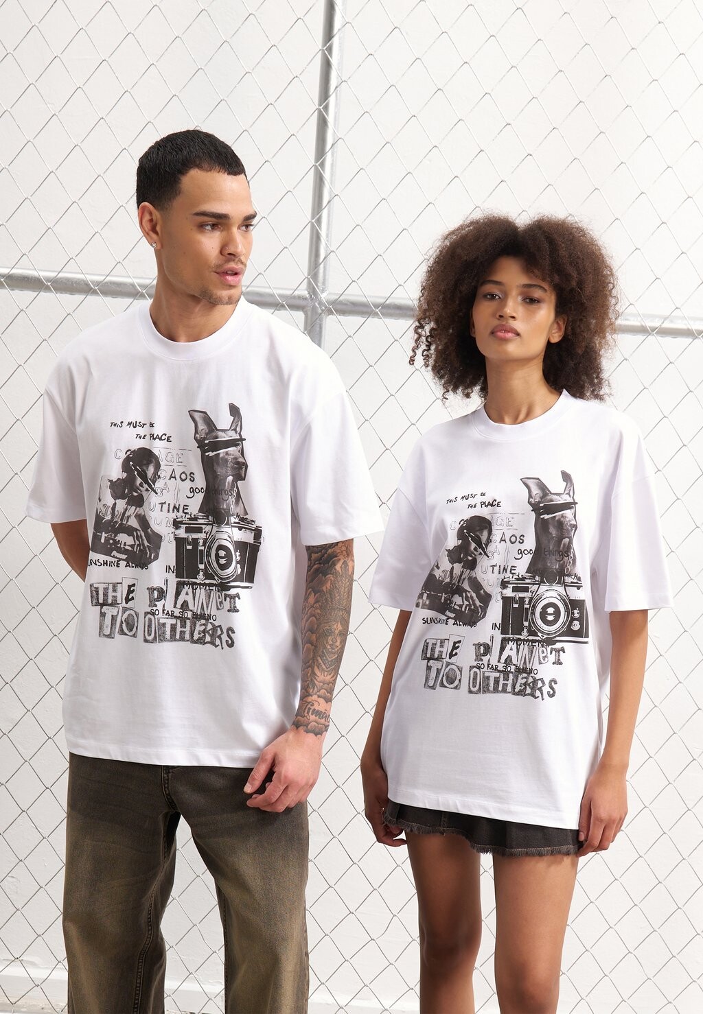 

Принт на футболке UNISEX YOURTURN, белый