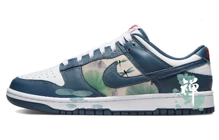 

Кроссовки Nike Dunk Skateboard Shoes Men Low-Top White Blue, Синий, Кроссовки Nike Dunk Skateboard Shoes Men Low-Top White Blue