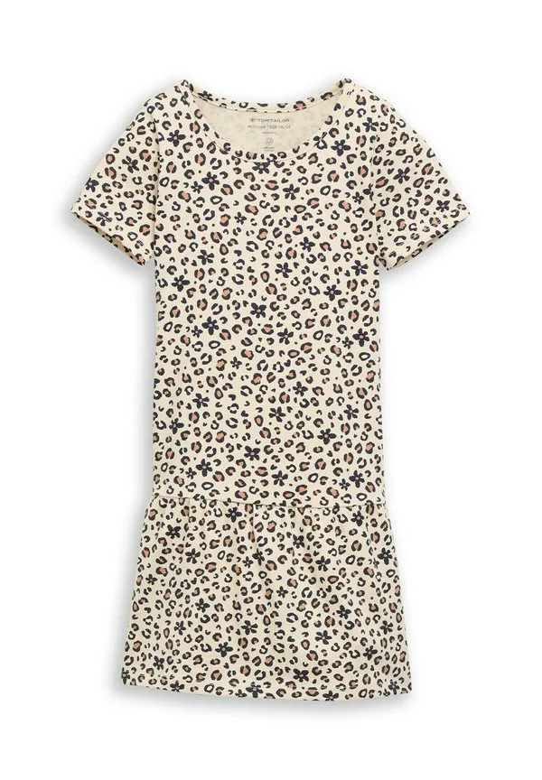Платье мини из джерси с леомастером Tom Tailor, Small Leopard Print
