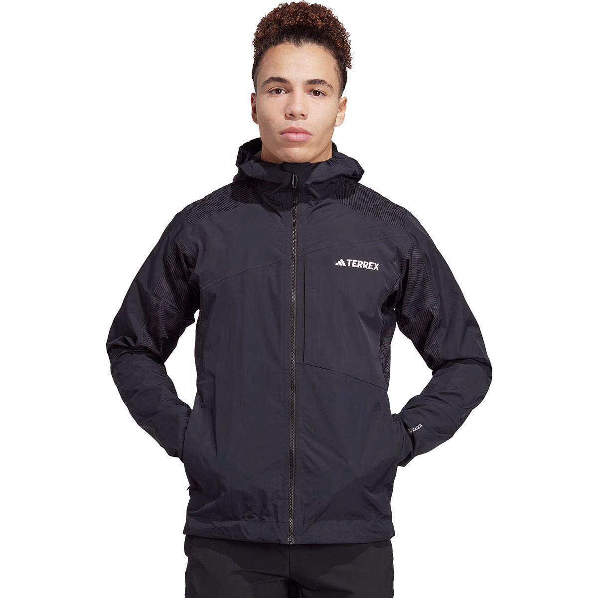 

Xperior гибридная дождевая куртка rain.rdy Adidas Terrex, черный